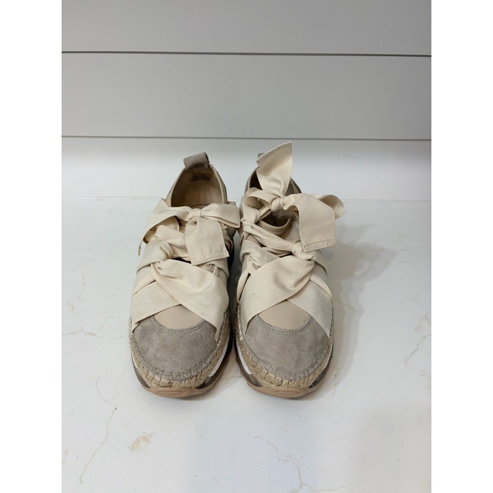 Free People Women's Chapmin Espadrille Slip On Sneakers Ivory Size 8